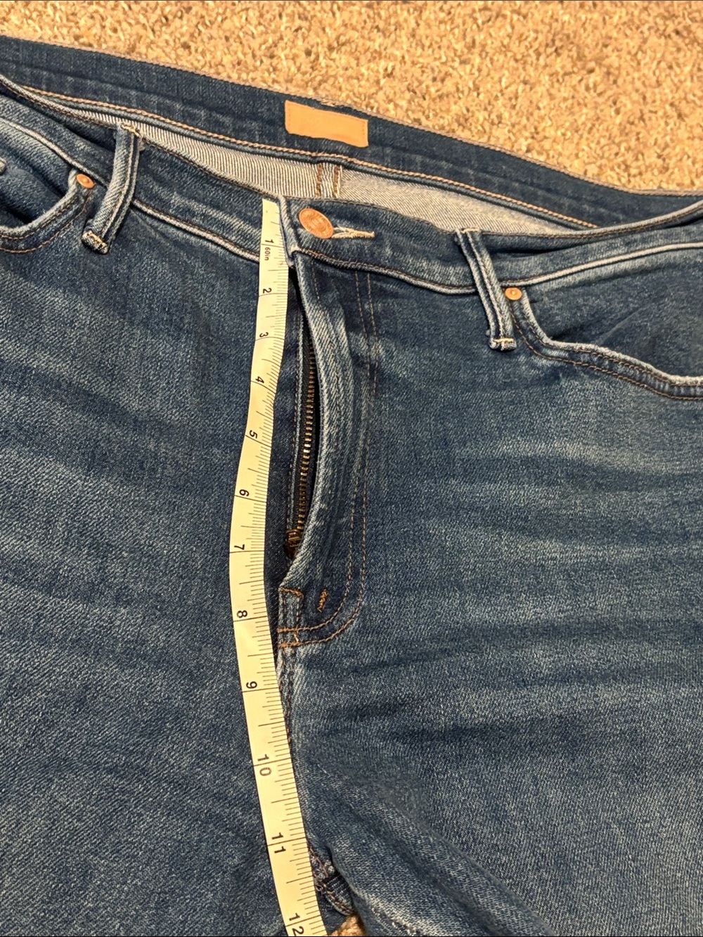 MOTHER Indigo Straight-Leg Women's Jeans - Picture 10 of 13